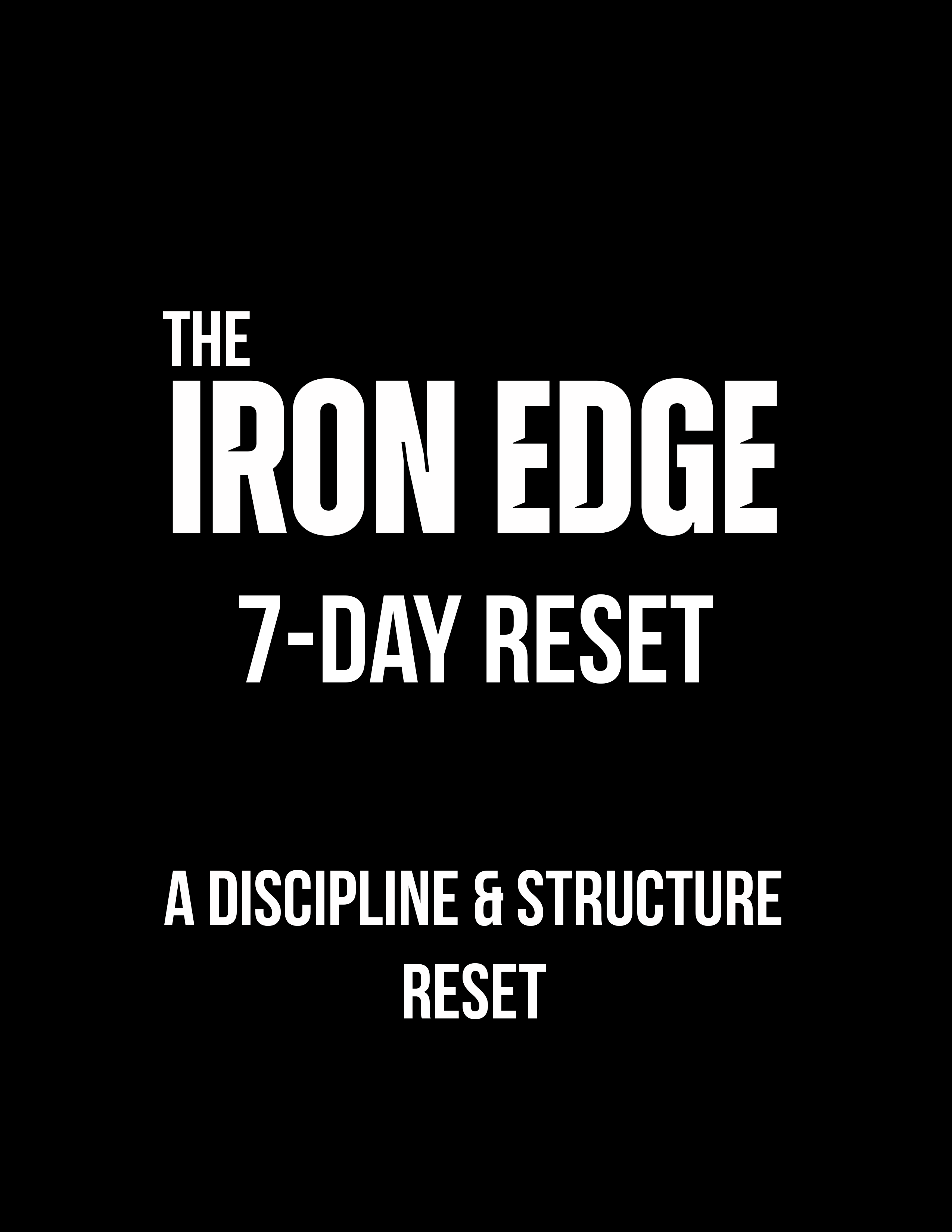 Iron Edge: 7-Day Reset
